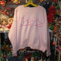 Barbie★バービー★スウェットシャツ★トレーナー★長袖★Barbie The Movie★ライトピンク★Lady’ｓ★Ｌサイズ_画像1