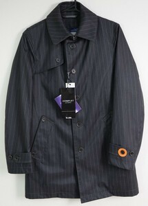 ●定価42000円MEN'S MELROSEメンズメルローズCOMPLETショートコート(3(46)(M),濃灰縦縞)新品