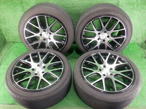 ラグジーヘインズ LXRYHANES LH-208 ブラポリ 18インチ 18×8J +45 114.3 73mm 5穴 215/45R18 タイヤホイール 4本 タイヤ要交換 AZK10 外し