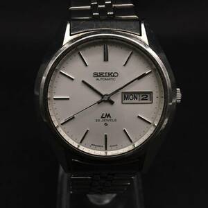 FG0904-5-3 SEIKO AUTOMATIC セイコー オートマチック LM 25JEWELS 25石 531156 5606-8031 メンズ 腕時計 シルバー色 動作確認済 60サイズ