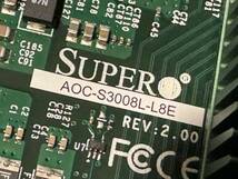 ★美品送無★SuperMicro AOC S3008L L8E 12Gbps SAS SATA HBA NASサーバー ZFS最適_画像3