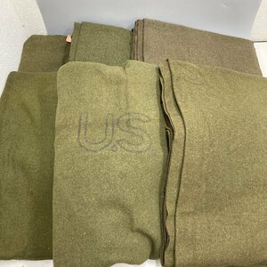 ◆◇[2] 米軍 US-ARMY 毛布 ブランケット ６点 まとめて ミリタリー 06/011702m◇◆