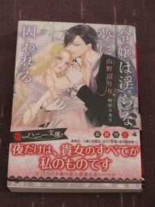 【ハニー文庫】■令嬢は淫らな夢に囚われる■山野辺りり/鳩屋ユカリ■【帯付】■送料140円