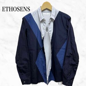 ETHOSENS 長袖シャツ　デザインシャツ　日本製　エトセンス