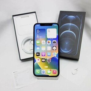 *安心60日保証* SIMフリー iPhone 12 Pro 256GB パシフィックブルー docomo 利用制限○ インボイス対応 送料無料 【専0110-477-0116本】兼Tの画像1