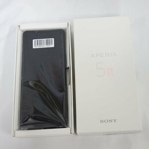 新品 未使用 SIMフリー Sony Xperia 5 III SOG05 Frosted Black au 一括購入品 送料無料 インボイス可 【a0119-290-0120】清T