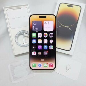 **60日保証** SIMフリー iPhone 14 Pro Max 256GB ゴールド バッテリー95% 送料無料 インボイス対応可 【本0121-1020-0122本】兼T