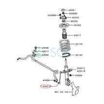 三菱 デリカ D5(CV1W CV2W CV4W CV5W) アウトランダー PHEV(GF8W GG2W) フロント スタビリンク ナット付 左右セット MN101368 出荷締切18時_画像2