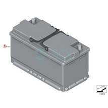 HELLA製 AGM バッテリー BMW MINI LN5 92AH ミニクーパー F60 CooperD 互換 BLA-92-L5 595901085_画像5