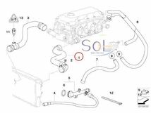 BMW E46 ラジエーターホース(ウォーターホース アッパーホース) 316i 318i 11531436407 出荷締切18時_画像2