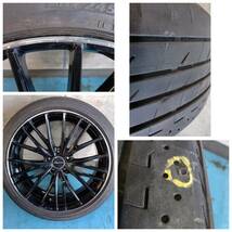 245/40R20 中古 ホイールセット 4本 Precious プレシャス AST M1 20x8.5J 5/114.3 +35 BK/リムP プレイズ PX-RV 245/40/20 アルファード_画像5