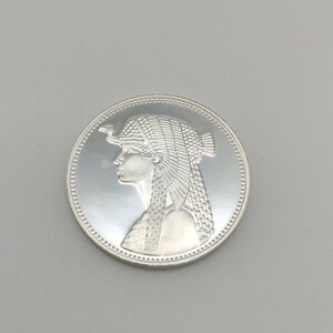 1円～ 銀貨 銀コイン エジプト 1993年 古代エジプト女王 クレオパトラ 5 ポンド プルーフ直径約39mm シルバー プトレマイオス朝　J121-11