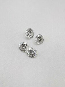 1円～ 計0.795ct 4個 ルース天然ダイヤ ダイヤモンド 材料天然ダイヤ ルースダイヤ4個セット J130