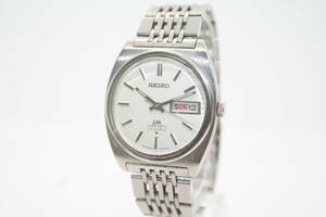 【美品 保障付 動作確認済】SEIKO Lord Matic Day/Date 23J White Dial 5606-7050 セイコー ロード マチック メンズ #W552