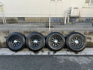 ハイエース デイトナ スタッドレスタイヤ ４本セット　ホイール 付　ブリザック　195/80R15 107/105L LT