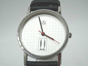 RC00384　スリーポインテッド・スター　SLK　ロゴ　メンズ腕時計　QUARTZ　ベンツマーク