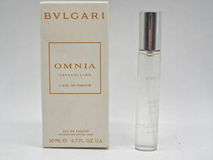 RA00192　ブルガリ BVLGARI オムニア クリスタリン OMNIA オードパルファム 20ml.　箱入り USED品　中古品　