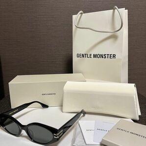 新作★極美品 GENTLE MONSTER/ジェントルモンスター#ブラック/GHOST#中町綾着用モデル