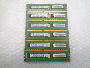 サーバー用メモリ SAMSUNG DDR3 PC3-12800R 4GB ｘ 6枚セット 中古動作品(M255)