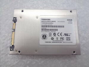 複数入荷 TOSHIBA THNSNB030GBSJ 2.5インチ 30GB SSD SATA ｘ 10個セット 中古動作品(S58)