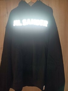 新品未使用タグ☆JIL SANDER x Arc'teryx Reflection Pullover black☆ジルサンダー フロントロ　リフレクター　パーカー 黒 size XL 