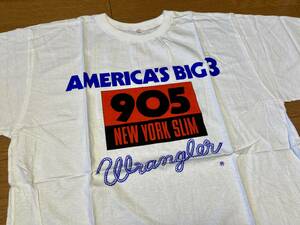 80s デッドストック ヴィンテージ Wrangler ラングラー 販促用 Tシャツ XL 905 ニューヨークスリム ノベルティー ジーンズ NY 5