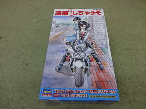 115-N68) 未組立 ハセガワ 1/12 逮捕しちゃうぞ スズキ GSX-R750 白バイ仕様 