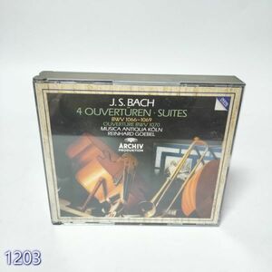 CD J. S. Bach - Musica Antiqua K?ln, Reinhard Goebel ? 4 Ouvert?ren / Suites BWV 1066?1069, BWV 1070 管:1203 [0]