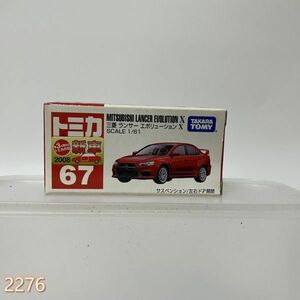 ミニカー 1/61 三菱 ランサー エボリューション X(レッド/赤箱/) 「トミカ No.67」 管:2276 [6]