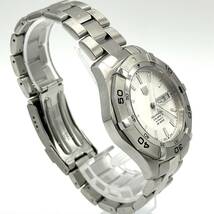 TAG HEUER タグ ホイヤー WAF2011 AQUARACER アクアレーサー CALIBRE5 キャリバーファイブ AT 自動巻 機械式 白文字盤 デイデイト SS_画像5