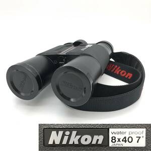 NIKON ニコン 双眼鏡 Water proof 8×40 7° 防水 ウォータープルーフ キャップ・ストラップ付 アウトドア キャンプ