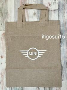  free shipping [ unused ]BMW MINI* reproduction cotton Flat tote bag tote bag eko-bag Mini Cooper * not for sale Novelty 