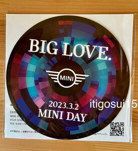 ◆★【未使用】BMW MINI ミニクーパー COOPER DAY 2023 マグネット BIG LOVE ローバー ノベルティ