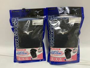 未開封品 MIZUNO ミズノ 女性用 バレーボール ひざ サポーター 左右 黒 V2MY800909 125d3000