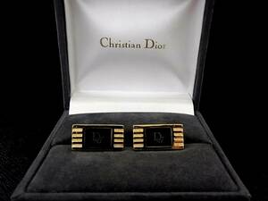 *N3574*#USED товар среднего качества #[Dior] Dior [ Gold ]# запонки!