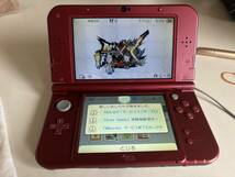 New ニンテンドー3DS LL モンスターハンタークロス スペシャルパックRED-001 ソフト付き、初期化済み_画像2