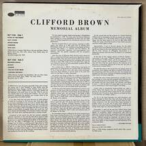 Clifford Brown Memorial Album LP US盤 Blue Note Liberty 手書きRVG刻印 9M Stamper BLP1526_画像2