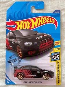 【新品未開封】HotWheels HW SPEED GRAPHICS MITSUBISHI 2008 LANCER EVOLUTION（ホットウィール　ランサーエボリューション）並行輸入品　