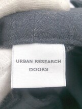 ◇ ◎ URBAN RESEARCH DOORS サスペンダー付 リネン混 ヘリンボーン ワイド パンツ サイズM グレー レディース P_画像3