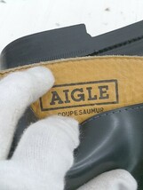 ■ AIGLE エーグル ロング レインブーツ 長靴 サイズXL ブラック レディース P_画像4
