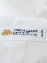 ◇ BED&BREAKFAST ベッドアンドブレックファスト パンツ S ホワイト メンズ_画像4