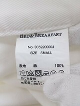 ◇ BED&BREAKFAST ベッドアンドブレックファスト パンツ S ホワイト メンズ_画像5