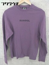 ◇ KANGOL カンゴール 長袖 Tシャツ カットソー S パープル # 1002799393805_画像2