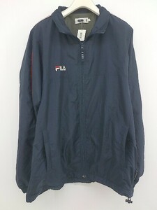 ◇ FILA フィラ 長袖 ジップアップ ジャケット サイズL ネイビー メンズ