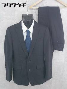 * COMME CA MEN Comme Ca men total pattern stripe single 2B pants suit size 46 black men's 