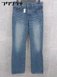 ◇ jounal standard ジャーナルスタンダード ウォッシュ加工 ボタンフライ デニム パンツ サイズ36 インディゴ メンズ