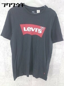 ◇ Levi's リーバイス プリント 半袖 Tシャツ カットソー サイズS ブラック メンズ