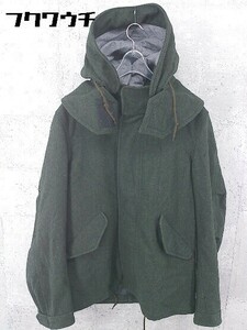 # a.v.v hommea-*ve*ve Zip выше длинный рукав пальто размер M зеленый мужской 