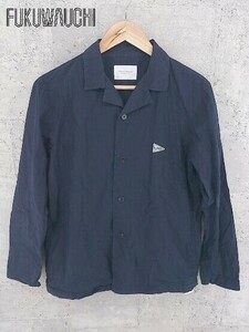 * URBAN RESEARCH DOORS Urban Research door z long sleeve shirt 38 navy # 1002798745858