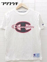 ◇ Champion チャンピオン ロゴ 半袖 プリント Tシャツ カットソー サイズS ホワイト ブラック メンズ_画像2